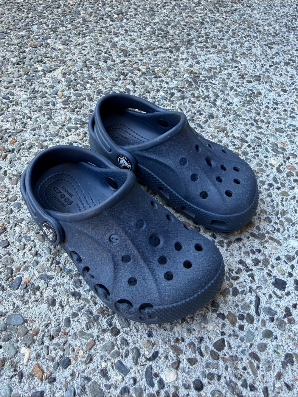 CROCS Kids' Classic Clog in Navy size 9